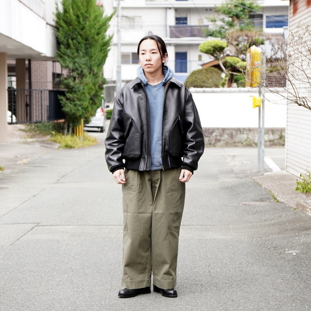 �y26SS�z A.PRESSE(�A �v���b�Z) / Leather CWU-45 Flight Jacket -BLACK- #26SAP-01-03(11)