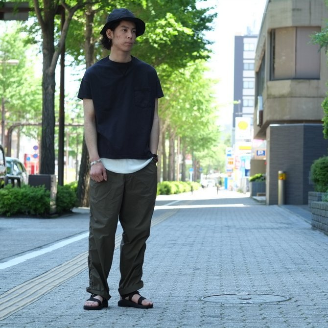 Cal Cru(JN[) C/N S/S RELAXED FIT(MADE IN USA)  -BLACK-ySz(12)