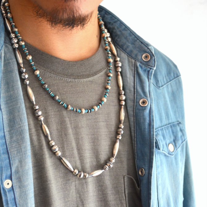 MOHAWK(z[N) Silver Vintage Beads Necklace(12)