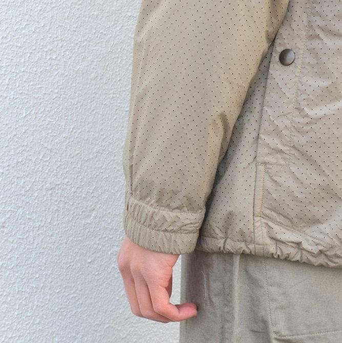 y40% off salezts(s) (eB[GXGX) Perforated Nylon Taffeta Cloth Coach Jacket -(32)Gray Beige- #TT36AJ02 (12)