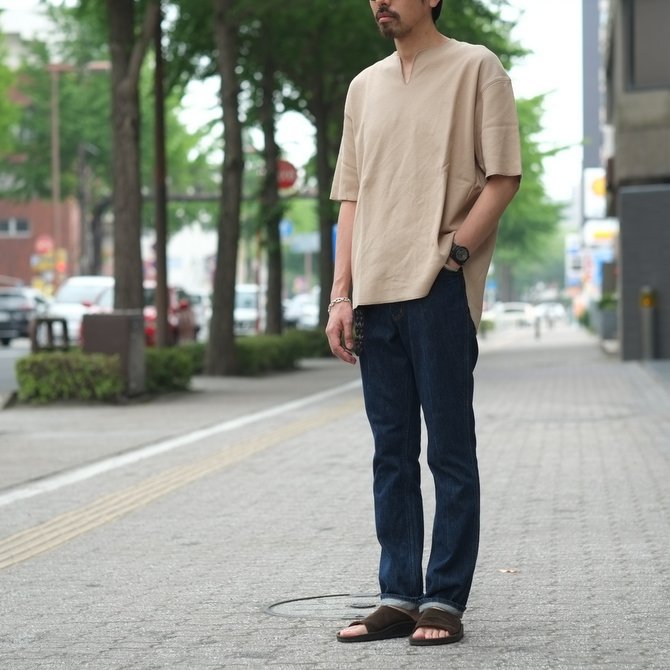 blurhms(u[X) / Rough&Smooth Thermal Loose Fit Over Neck  -Beige-  BHS-RKSS17018(12)