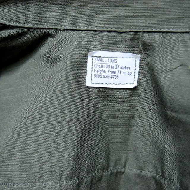 DEAD STOCK(fbhXgbN)/ 60s US ARMY ''JUNGLE FATIGUE JACKET'' 4th -OLIVE- #MILITARY265(12)