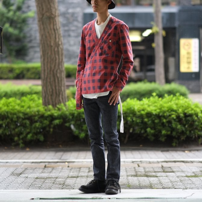 【50% OFF SALE】TAKAHIRO MIYASHITA The SoloIst.(タカヒロミヤシタ ザ ソロイスト) tangled up shirt -RED/NAVY- #ss0003bss17(13)