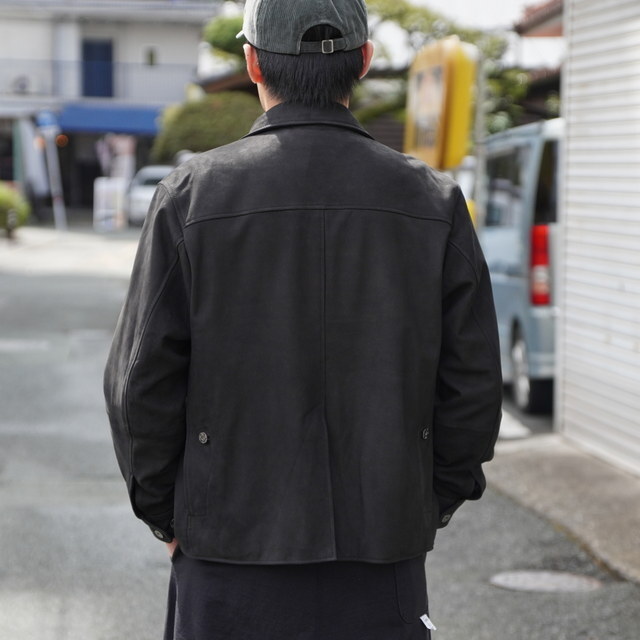 y25AWzCCU(V[V[[)/ HUNTING JACKET -BLACK,BROWN- #SH-63-C-NUBCK-4(13)