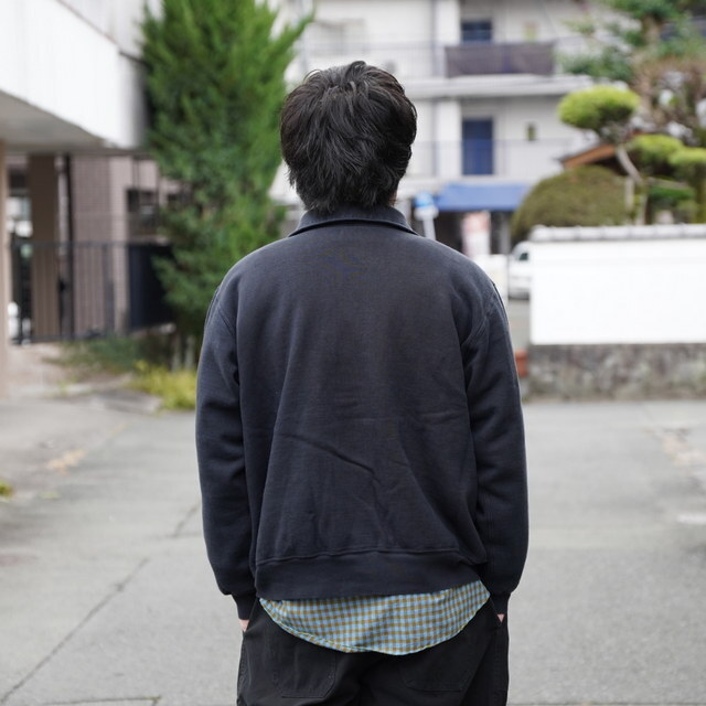 �y26SS�z A.PRESSE(�A �v���b�Z)/ Vintage Sweat Cardigan -BLACK,GRAY- #26SAP-05-14(13)