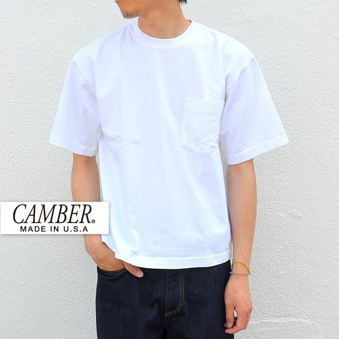 CAMBER(Lo[) MAX WEIGHT POCKET TEE -WHITE-(1)