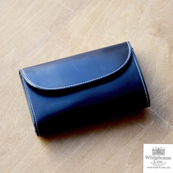 Whitehouse Cox (zCgnEXRbNX)  3FOLD WALLET BRIDLE S7660 -NAVY-(1)