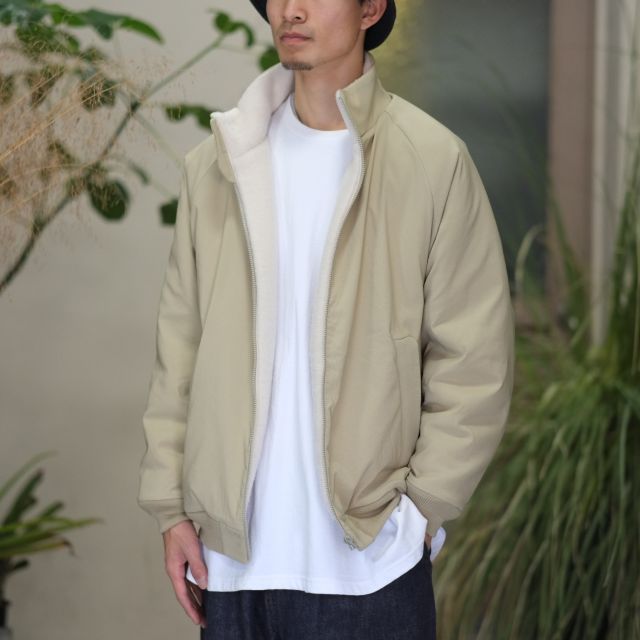 beigeYAECA STAND COLLAR ZIP BLOUSON/BEIGE