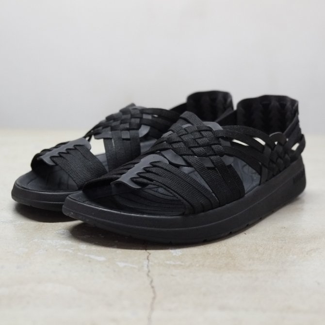 MALIBU SANDALS(}uT_Y)  CANYON yNYLON WEAVEz -BLACK/BLACK-(1)