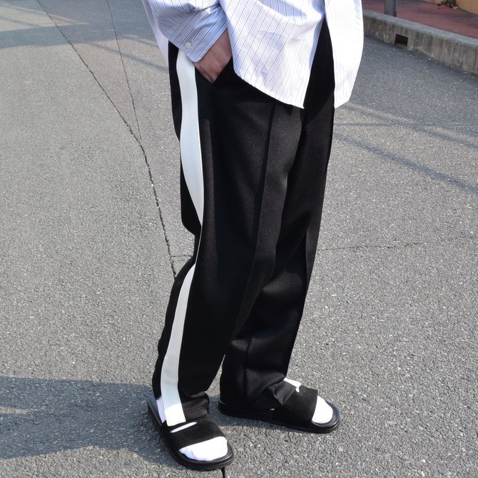 Graphpaper(Oty[p[) Jersey Track Pants -BLACK- #GM191-40017(1)