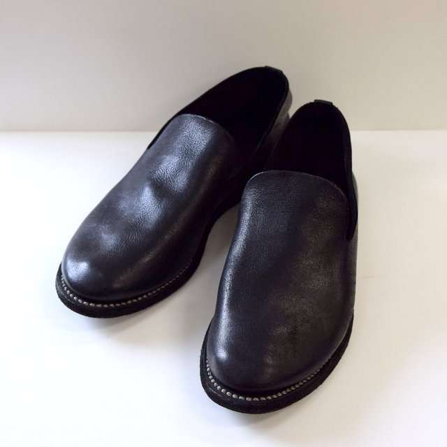 GUIDI(グイディ) SLIP-ON SHOES -BLACK- #E28M／acoustics Men's