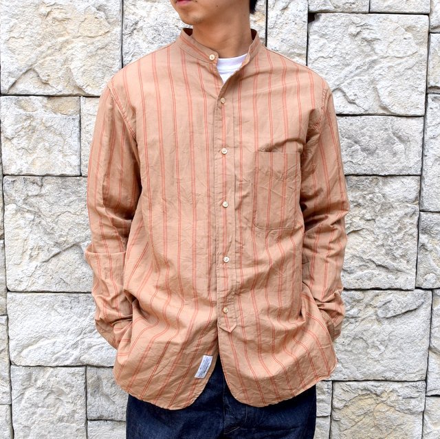 2020】 A VONTADE(ア ボンタージ)/ BANDED COLLAR SHIRTS -BROWN