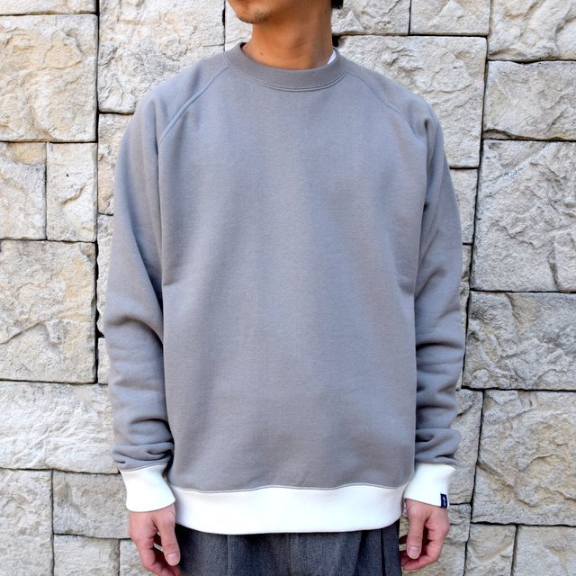 Graphpaper グラフペーパー Loopwheeler For Graphpaper Raglan Sweat C Gray Gu1 Acoustics Men S