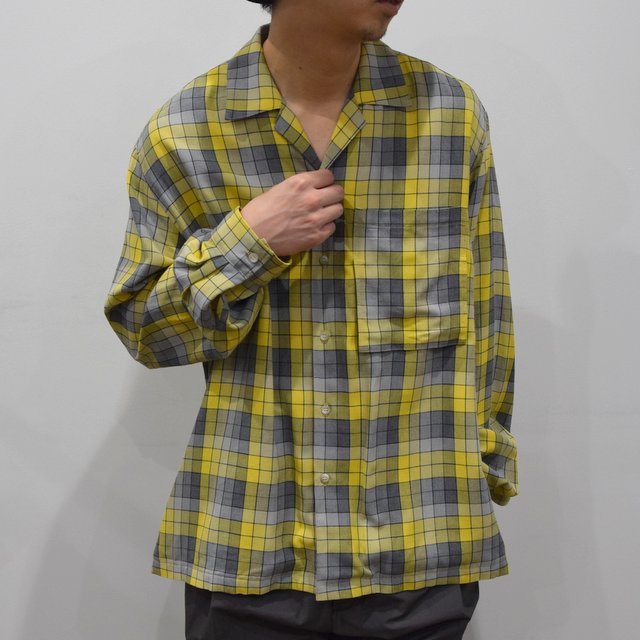 YOKE(ヨーク)/OVER SIZED SHIRTS-YELLOW- #YK20SS0094SH／acoustics Men's