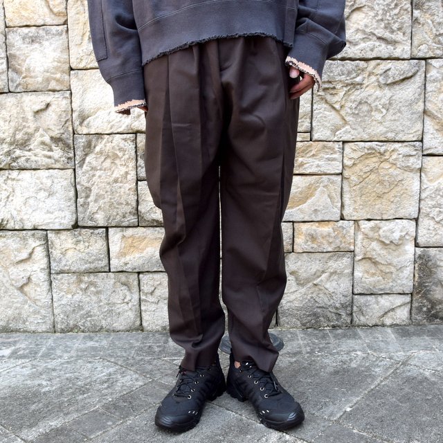 22ss EX WIDE TAPERED BARE ZIP TROUSERS - 通販 - gofukuyasan.com