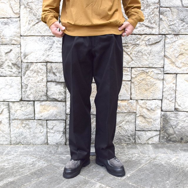 blurhms(ブラームス)/ SUPER SURGE WIDE SLACKS -BLACK- #BHS20F002／acoustics Men's