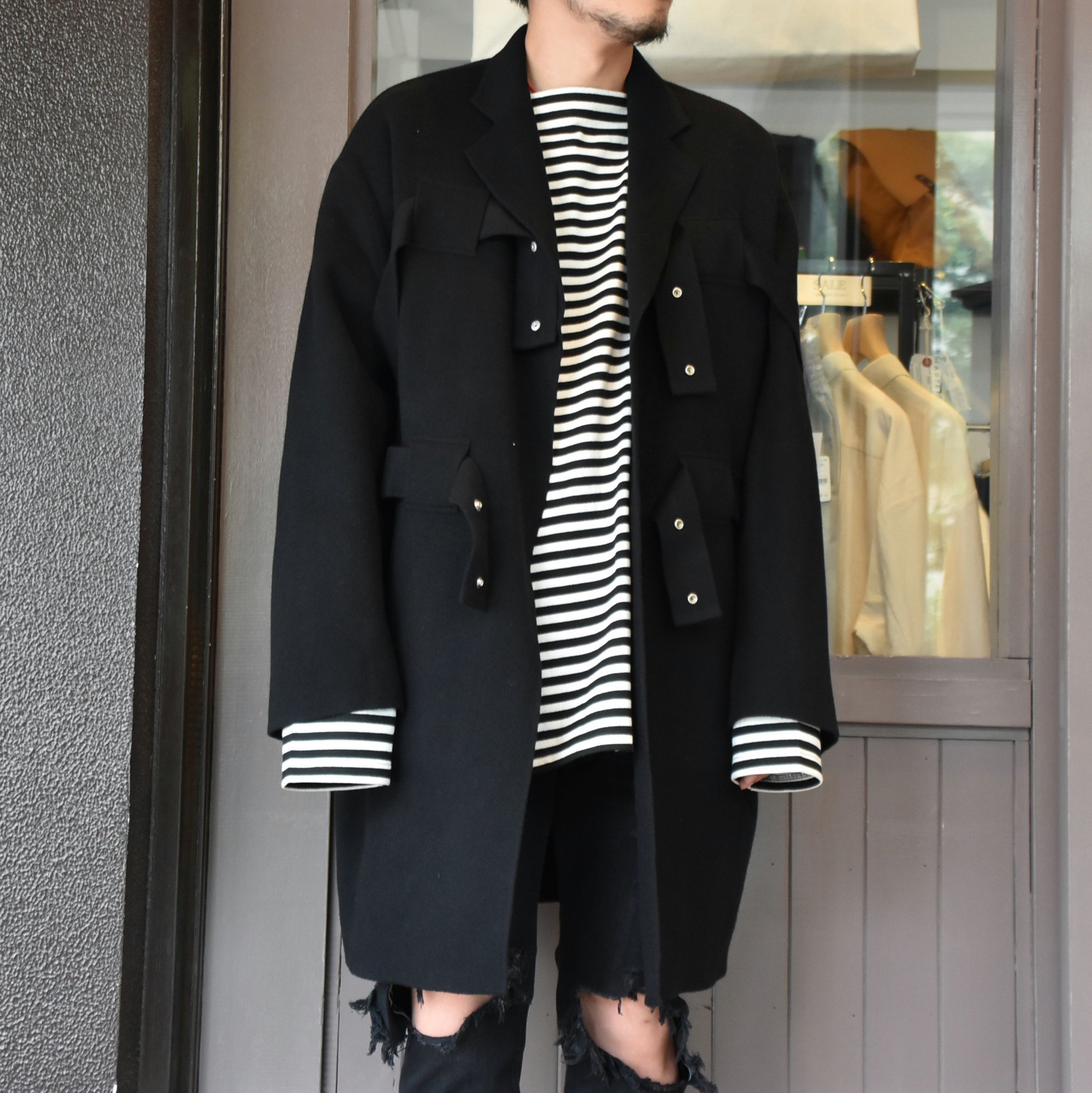 【40% off sale】TAKAHIRO MIYASHITA The SoloIst.(タカヒロミヤシタ ザ ソロイスト) notched lapel long coat # sj.0019bAW20(1)