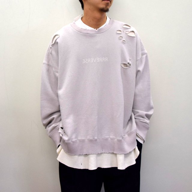 stein(V^C)/ OVERSIZED LAYERED SWEAT LS -CHARCOAL- #ST189(1)