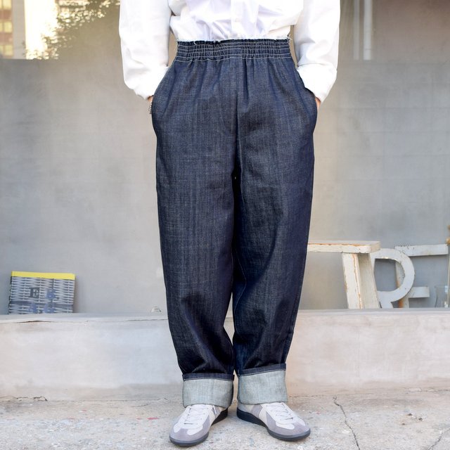 CAMIEL FORTGENS(J~G tH[gQX)/ GRANDPA PANTS DENIM -DARK BLUE- #11.05.06(1)