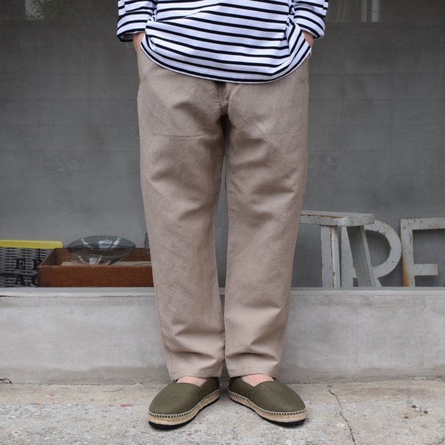 BROWN by 2-tacs (ブラウンバイツータックス)/ EASY PANTS -BEIGE- B25-P006／acoustics Men's