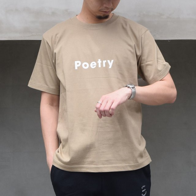POET MEETS DUBWISE(|[g~[c_uCY) / Poetry T-Shirt -SAND- PMDHP-0208-SA(1)