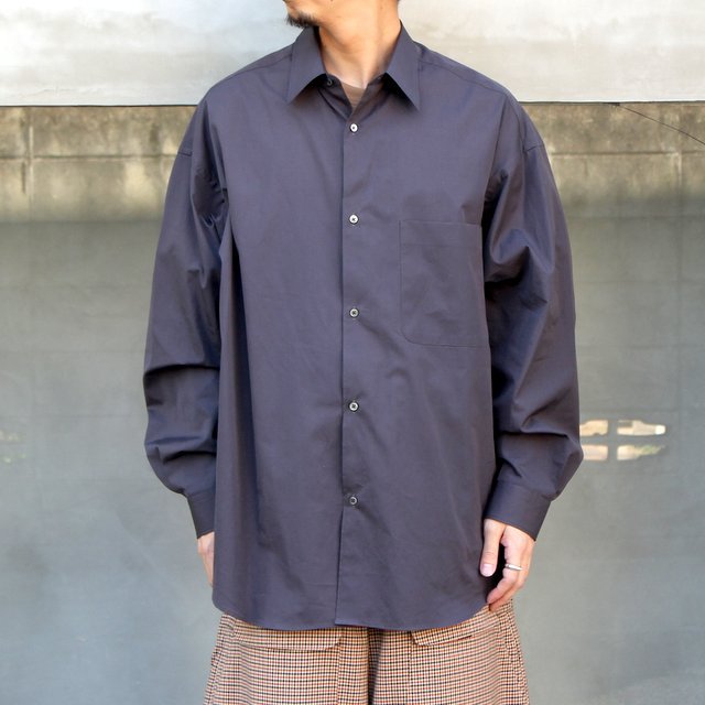 グラフペーパー Oversized Regular Collar Shirt-