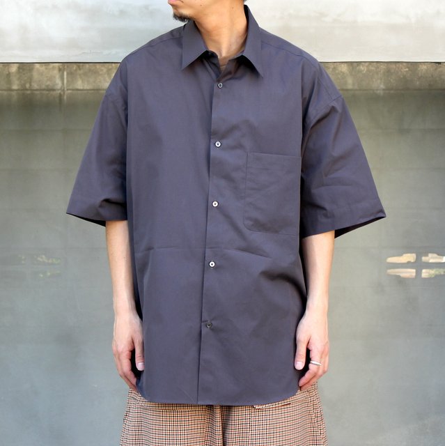 Broad Oversized S/S Regular Collar Shirt-