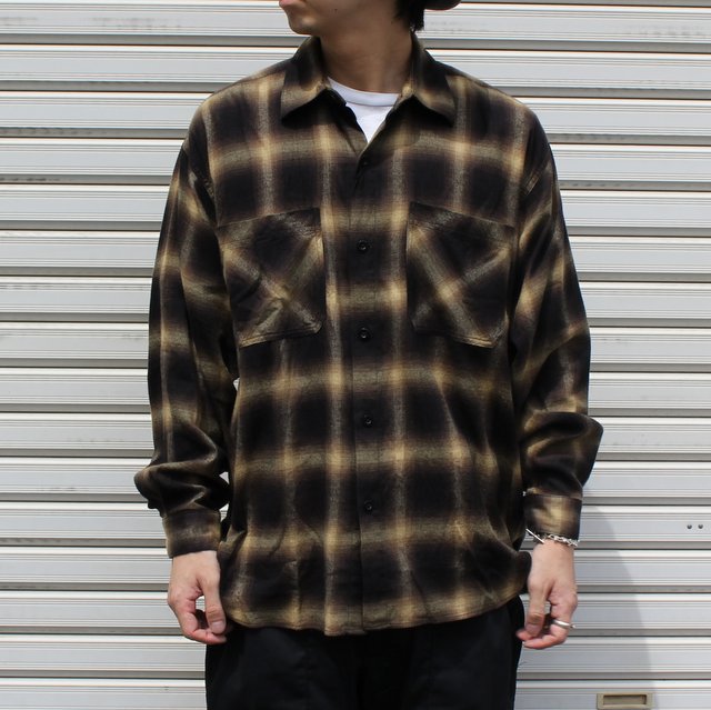 Ets.MATERIAUX(イーティーエスマテリオ)/ OMBRECHECK FLANNEL SHIRT