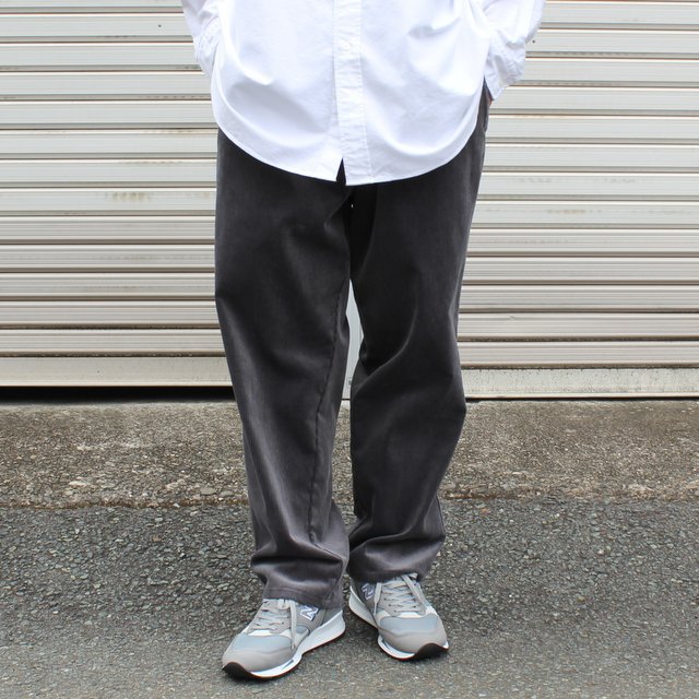 Graphpaper(グラフペーパー)/ Suvin Corduroy Wide Tapered Chef Pants -C.GRAY-  #GM213-40074／acoustics Men's