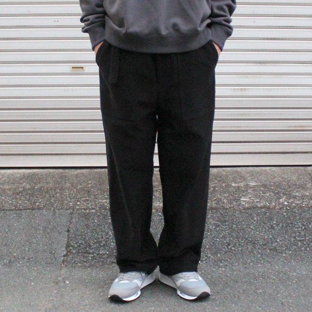 HIGH DENSITY MOLESKIN BELTED BAKER PANTS - スラックス