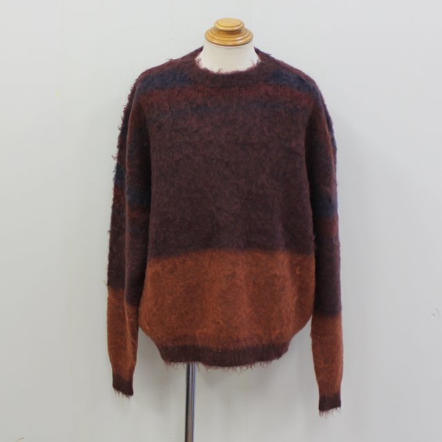 超お買い得！ 【最安値】YOKE GRADATION BORDER CREW KNIT 別注 - トップス