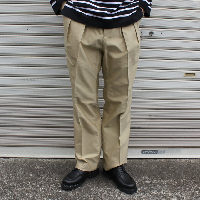 NEAT COTTON/CASHMERE MOLESKIN STANDARD - スラックス