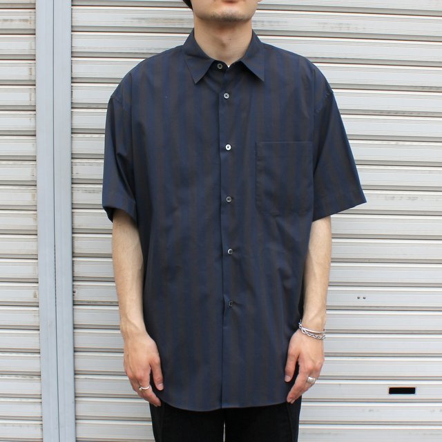 stein(V^C)/ OVERSIZED SS SHIRT -NAVY STRIPE- #ST383-2(1)