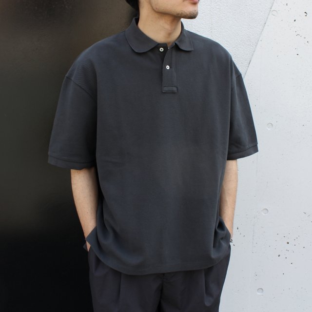 Graphpaper (グラフペーパー)/ COTTON PIQUE JERSEY S/S POLO #GM221-70230(1)