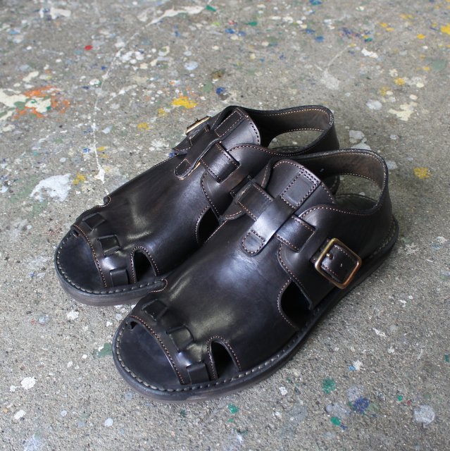 22SS sus-sous belted shoes シュス レザーサンダル-