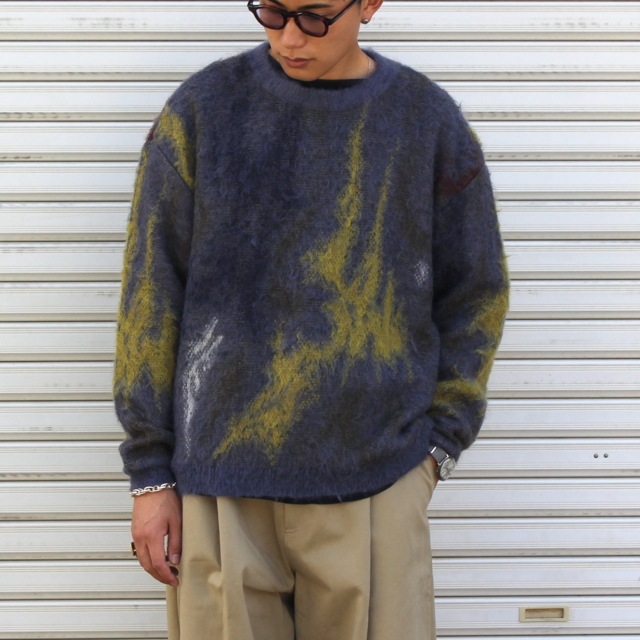 バスト126YOKE STILL JACQUARD CREWNECK サイズ2