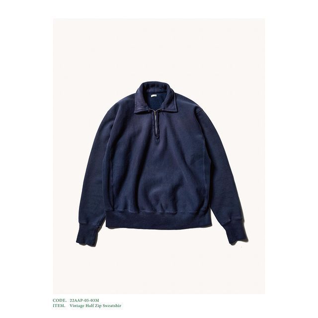 8月27日先行発売】A.PRESSE(ア プレッセ)/ VINTAGE HALFZIP