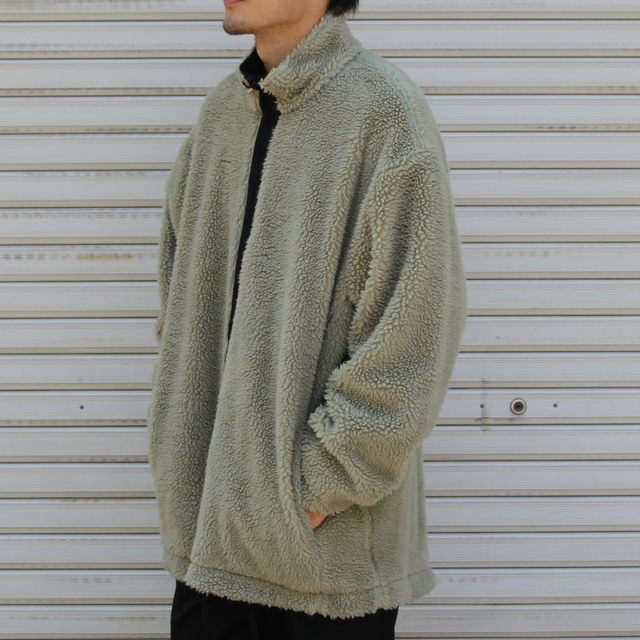 stein】Wool Boa Zip Long Jacket - agedor.ma