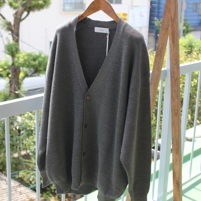 Graphpaper (Oty[p[)/ High Density Knit Cardigan  -GRAY- #GU223-80130B(1)