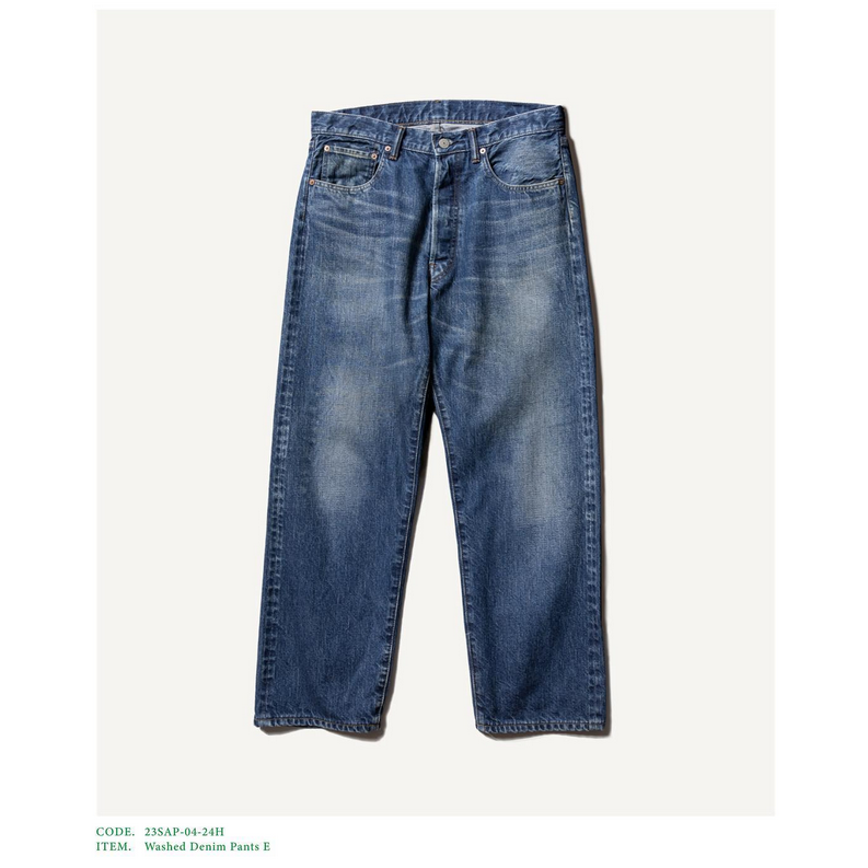 A.PRESSE(A vbZ)/ WASHED DENIM PANTS E -INDIGO- #23SAP-04-24H(1)