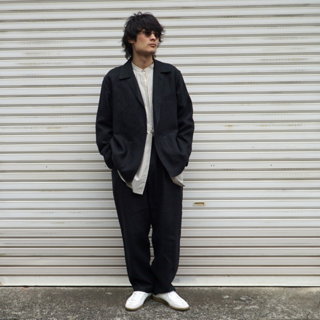 blurhms (ブラームス)/ Heavy Linen Work Cardigan Jacket