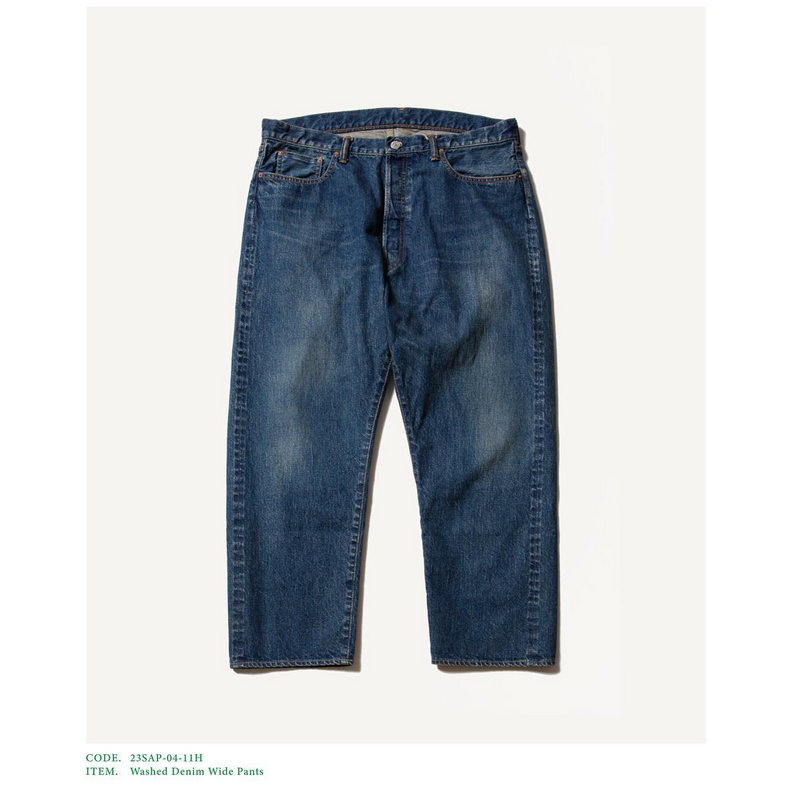 A.PRESSE / Washed Denim Pants (Indigo)32 - デニム/ジーンズ