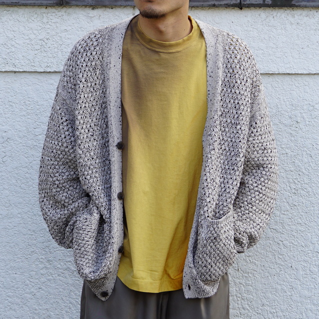 YOKE mesh knit cardigan ヨーク-