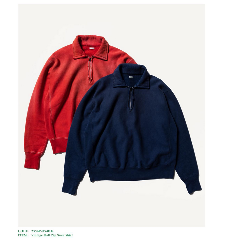 L warehouse Half Zip Sweat apresse