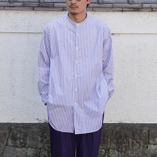 Wood Wood Long sleeved blue off top メンズ bright white