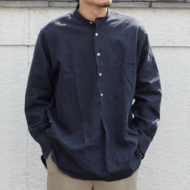 maatee&sons 極上LINEN薄 PULL OVER SHIRTS-