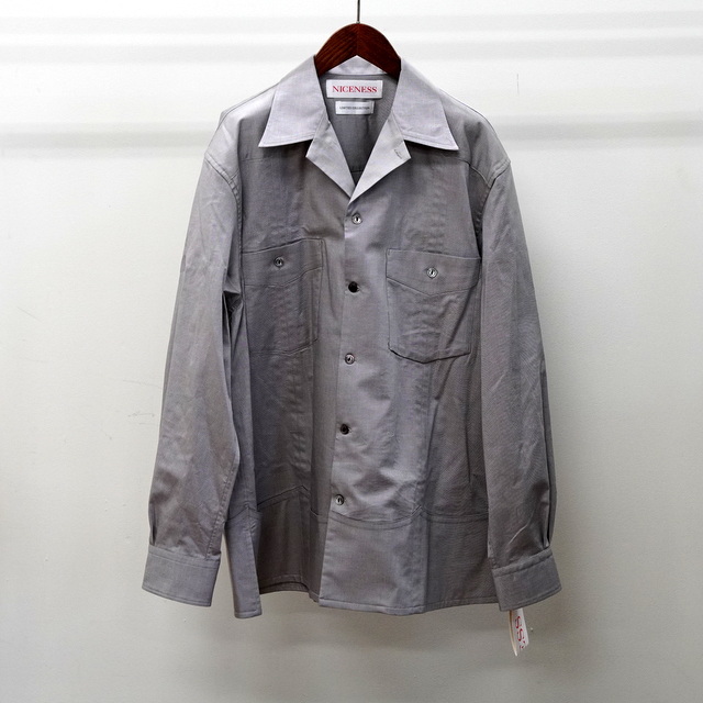 NICENESS(ナイスネス)/ COOPER アカプルコリゾートシャツ -GRAY- #NN-2401Y11／acoustics Men's