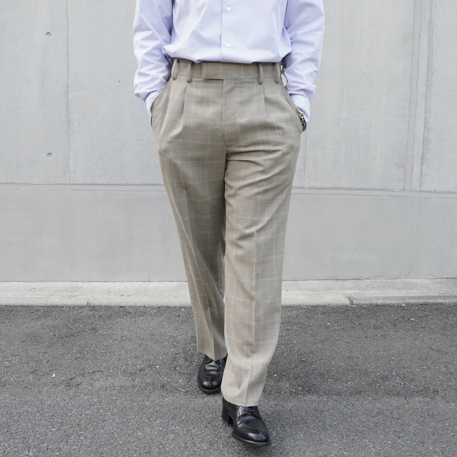 MAATEEu0026SONS(マーティーアンドサンズ)/ SET UP TROUSERS STRAIGHT LEGG -杢PANE-  #MT3103-0202C／acoustics Men's