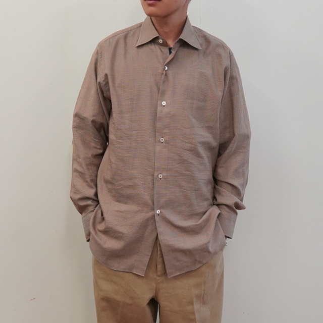 23AW」MAATEE&SONS(マーティーアンドサンズ)/ C/SILK HOUNDTOOTH