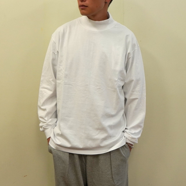 Graphpaper (グラフペーパー)/ L/S Mock Neck Tee -2COLOR- #GU233 